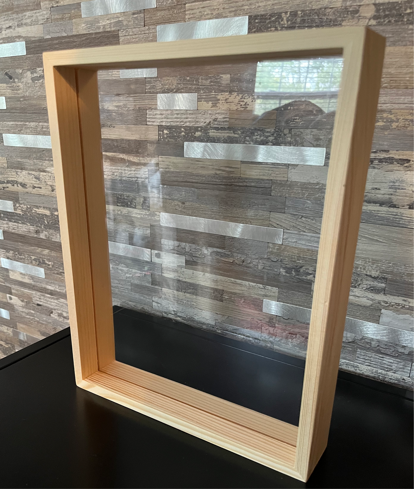 8x10 Wooden Double Glass frame