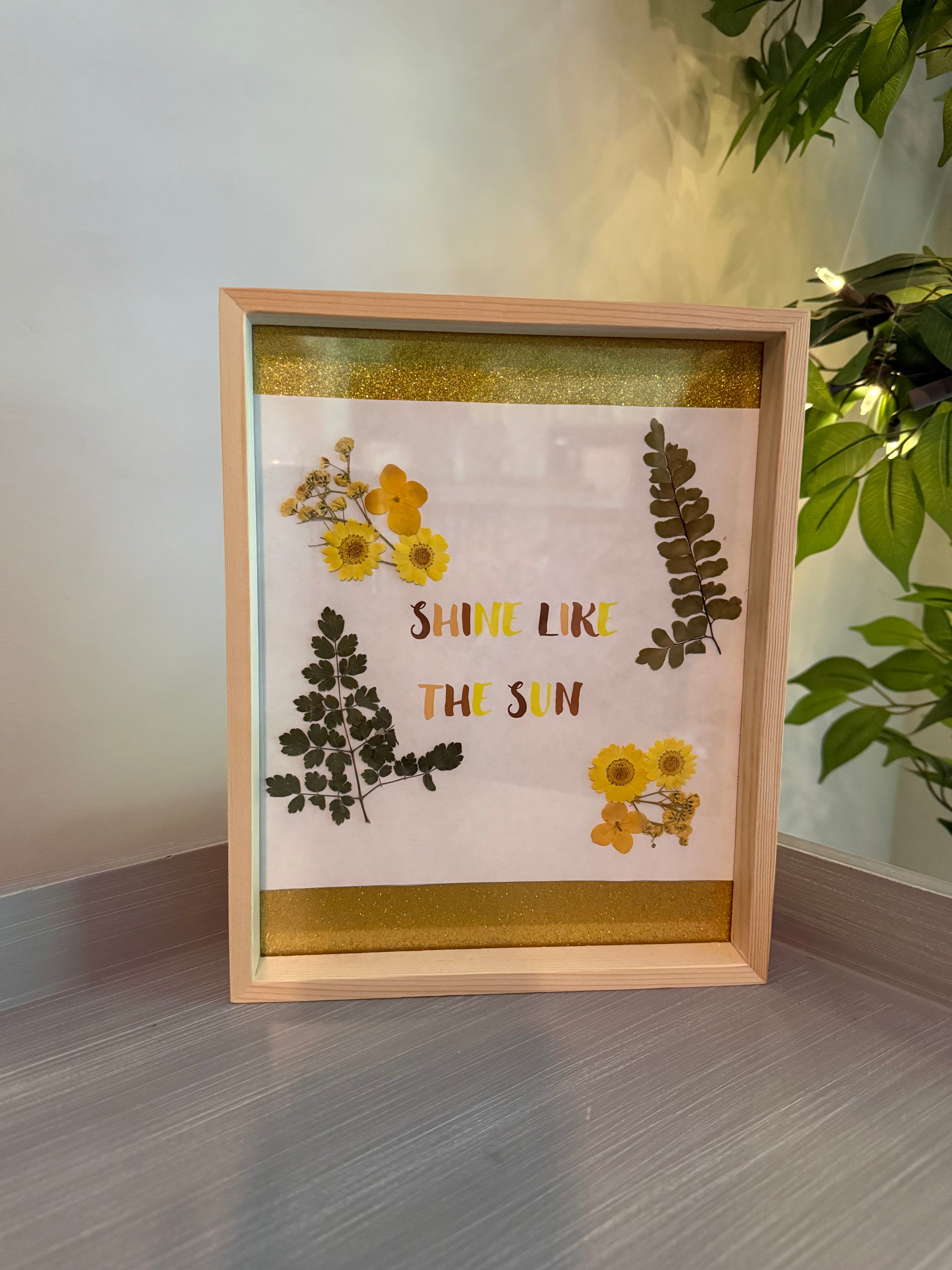 Shadow Box Flower Art