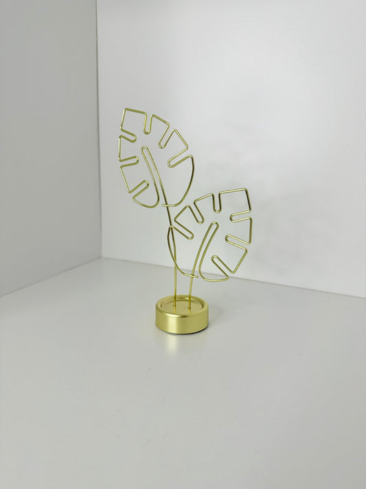 Golden Leaf Photo/Card Display Holder