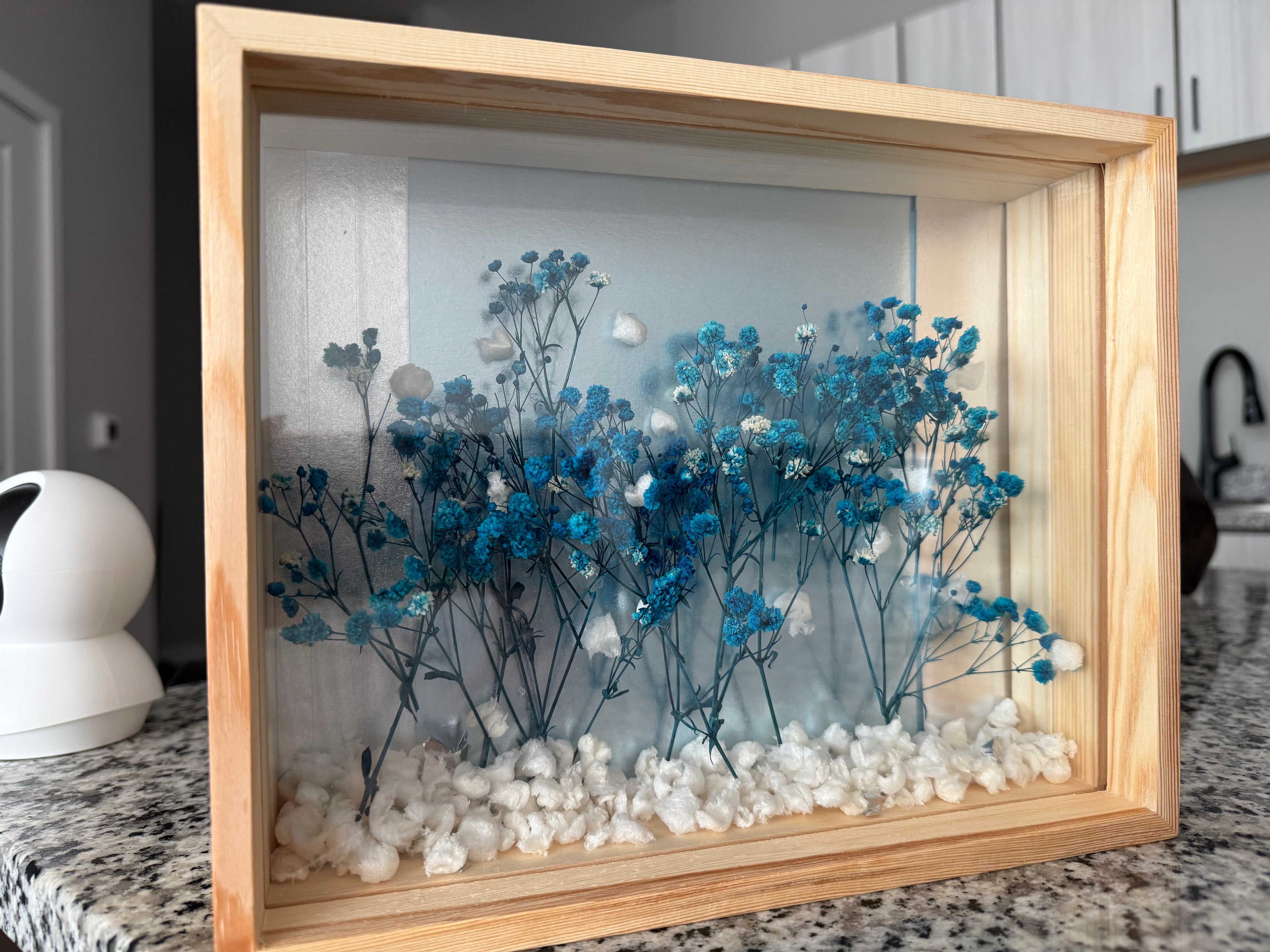 Shadow Box Flower Art