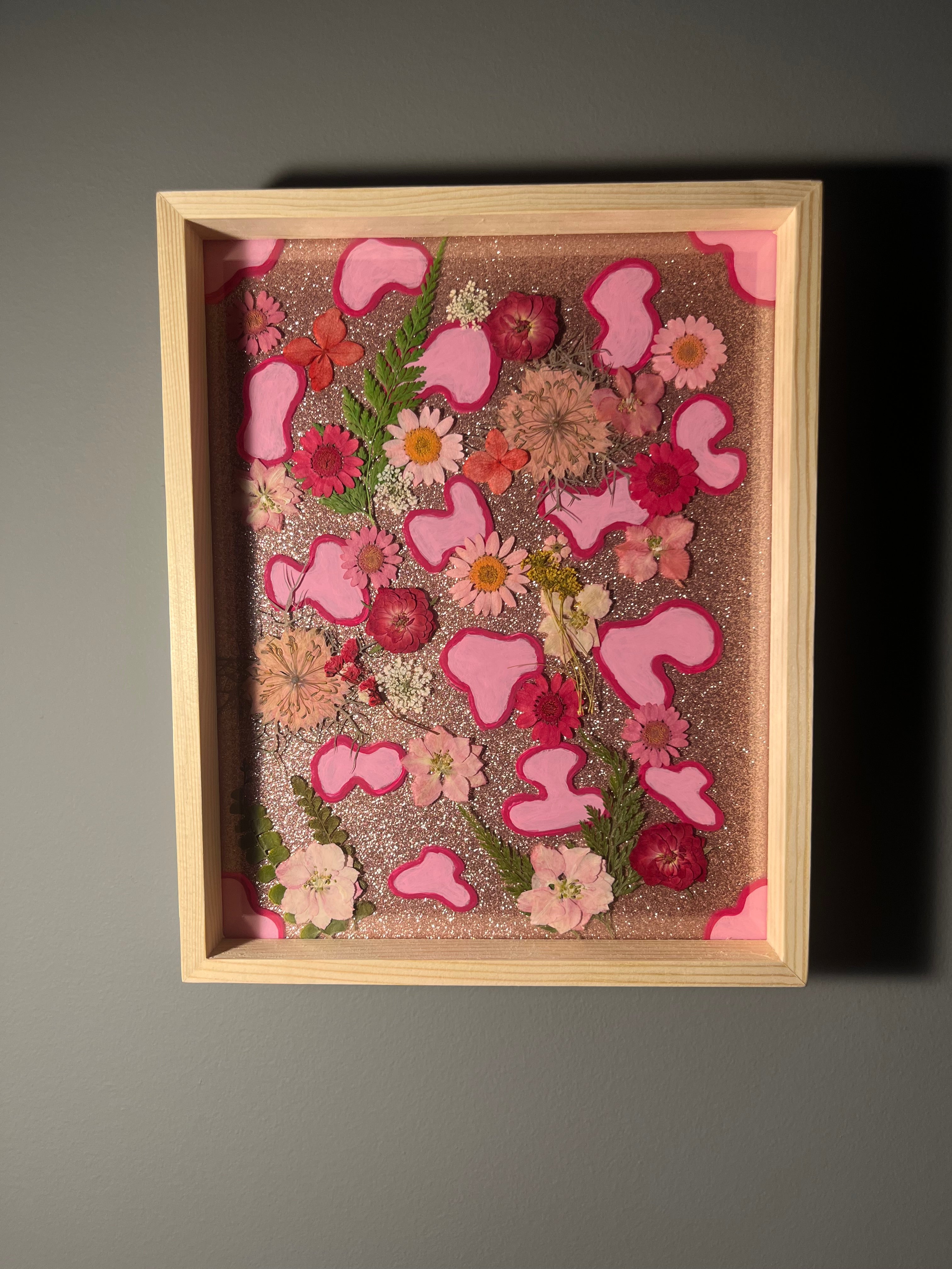 Shadow Box Flower Art