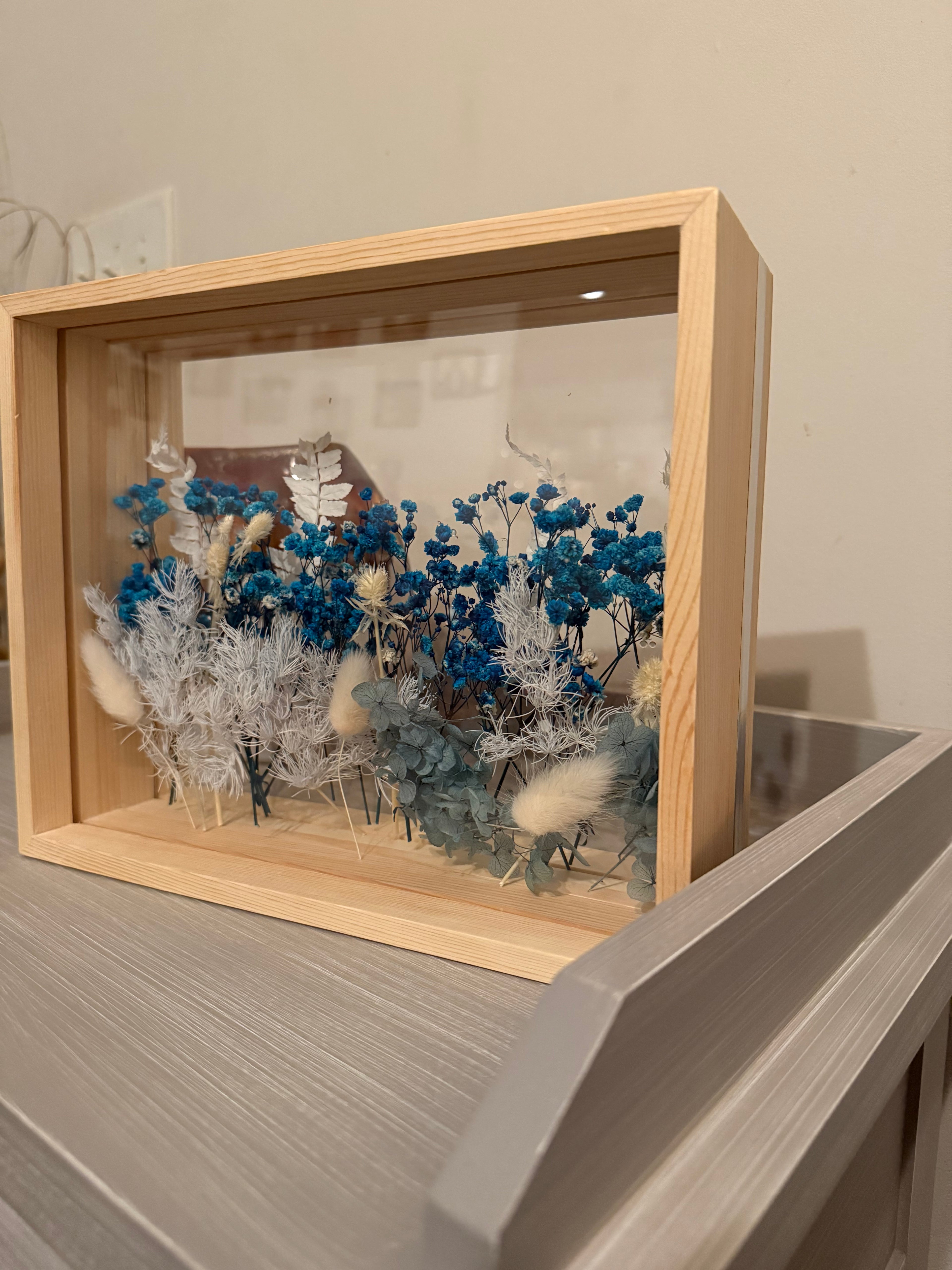 Shadow Box Flower Art