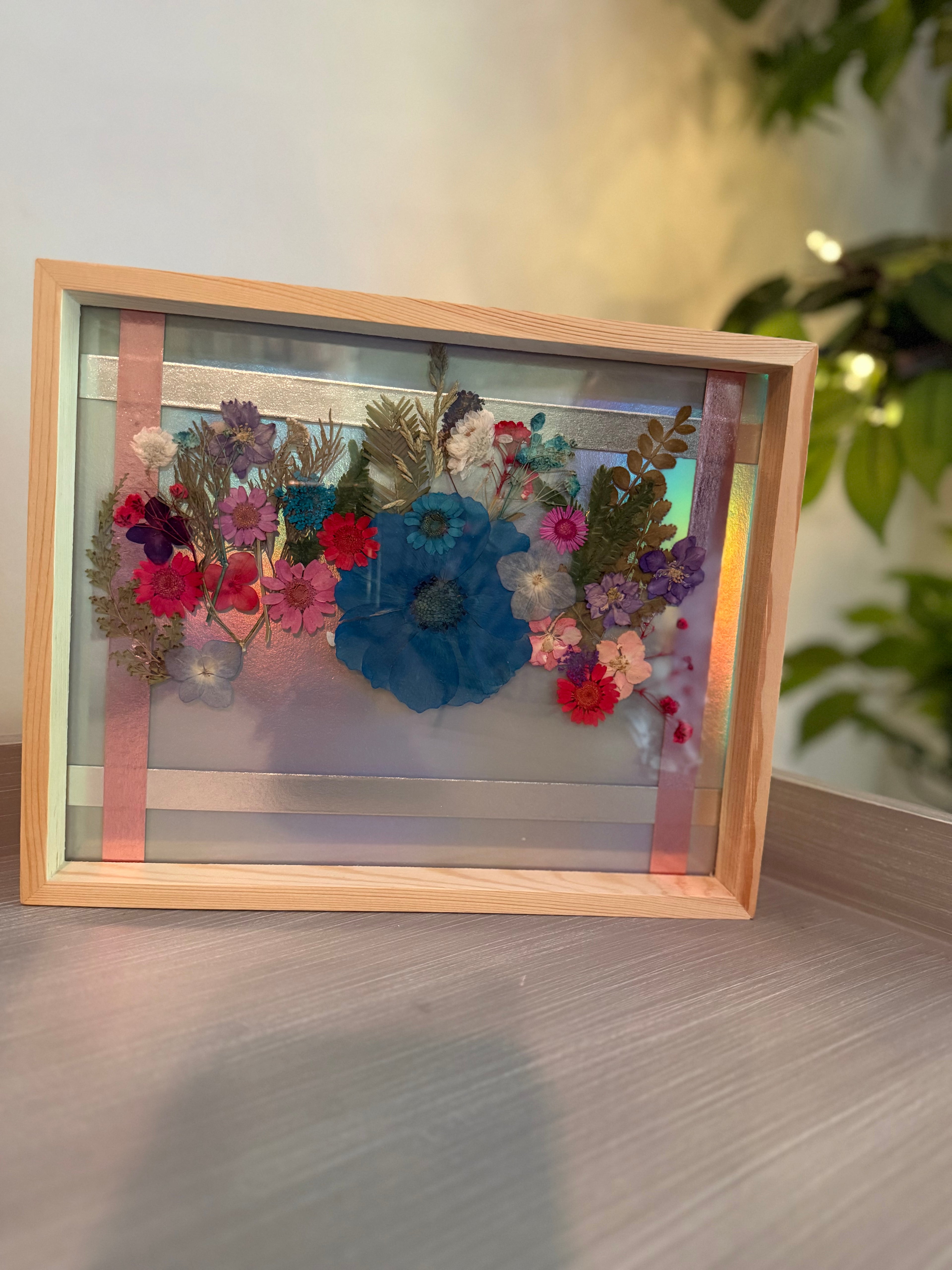 Shadow Box Flower Art
