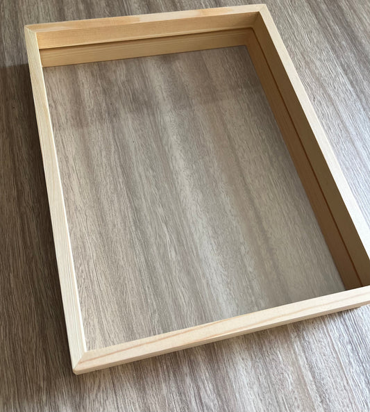 8x10 Wooden Double Glass frame