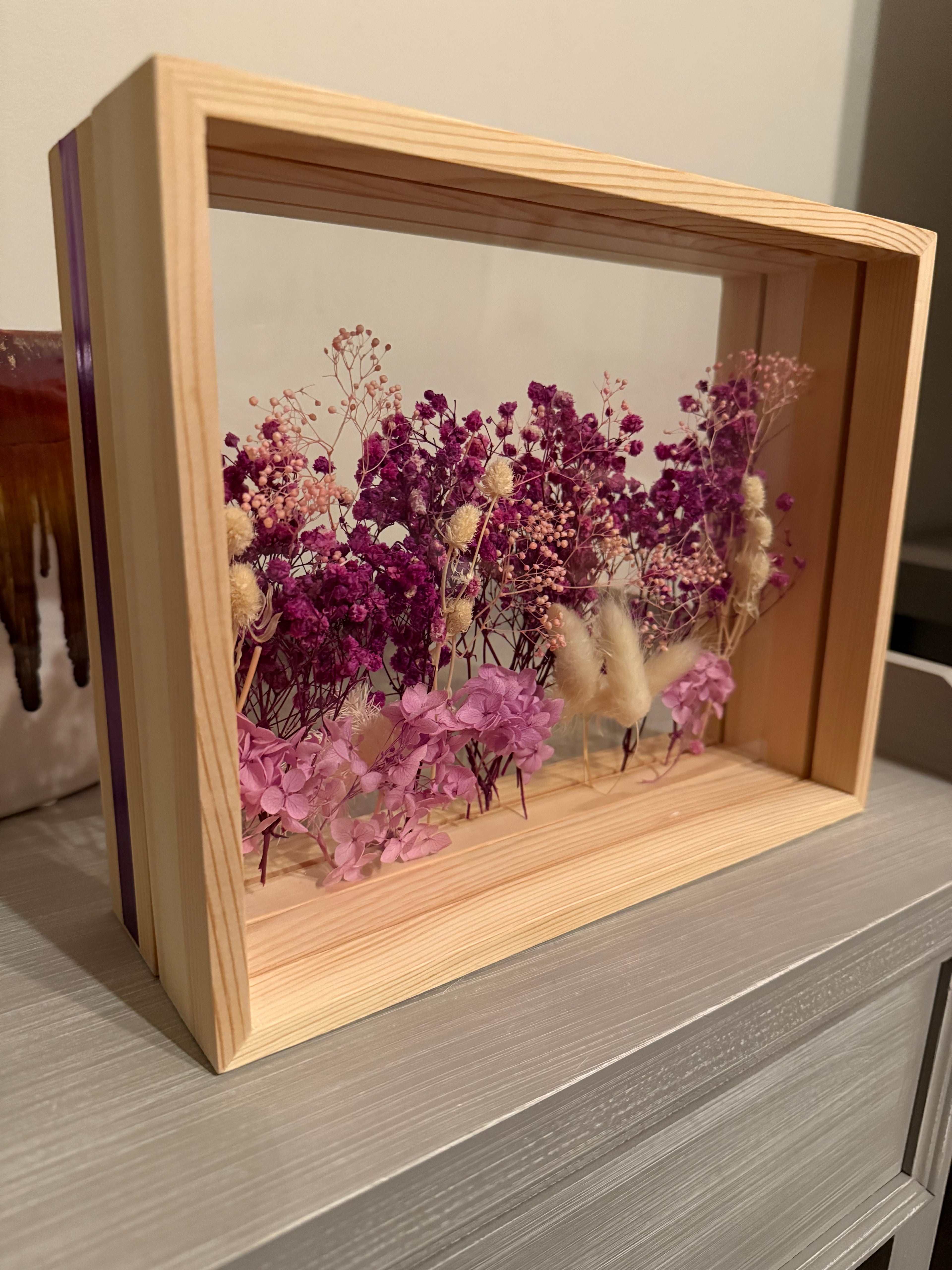 Shadow Box Flower Art