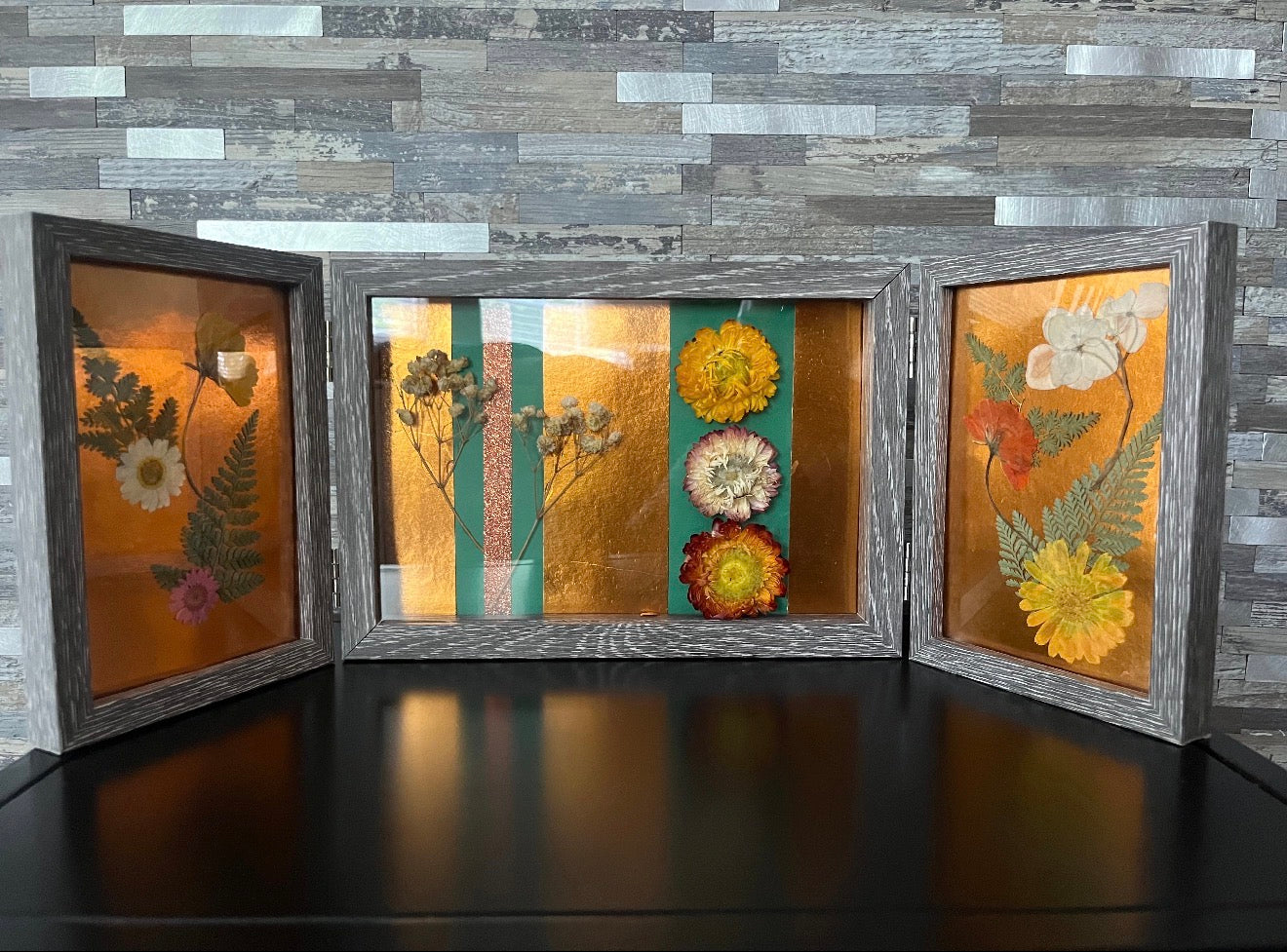 Tri-Fold Flower Art