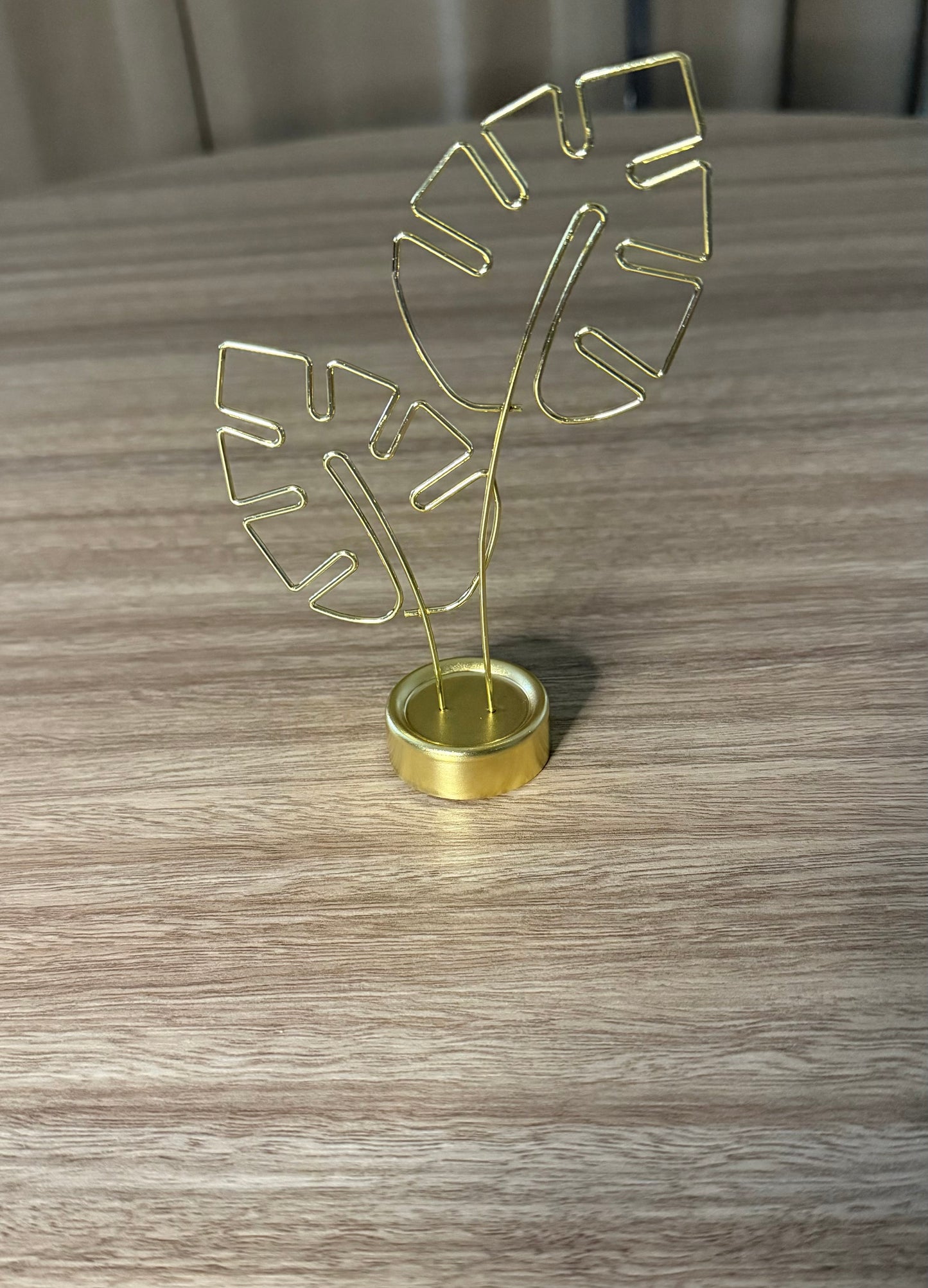 Golden Leaf Photo/Card Display Holder