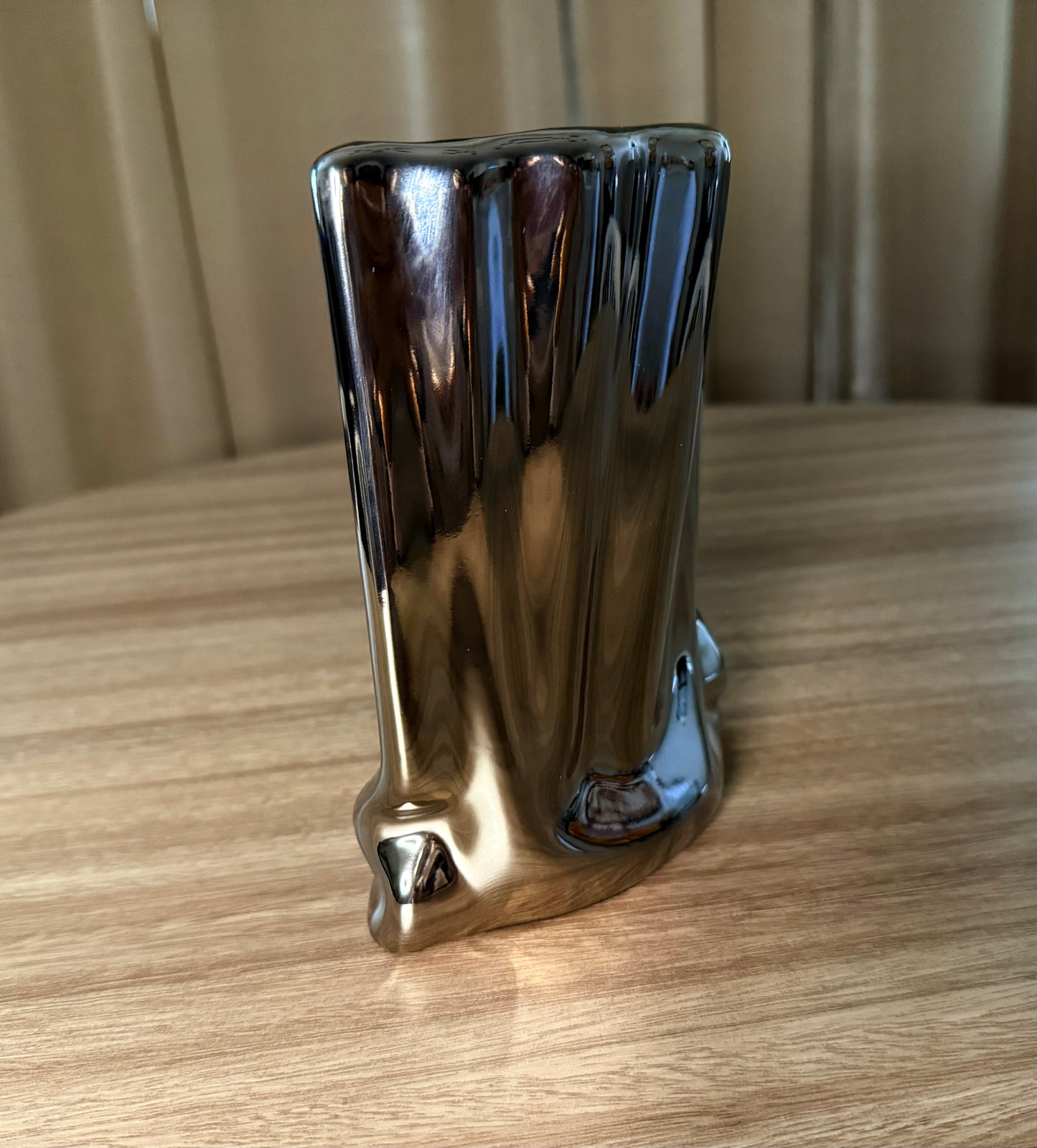 Silver Bag Vase