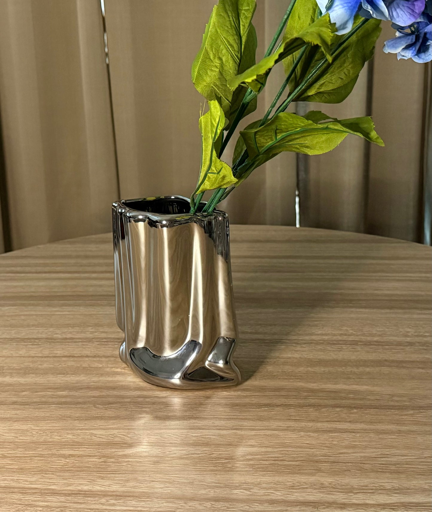 Silver Bag Vase