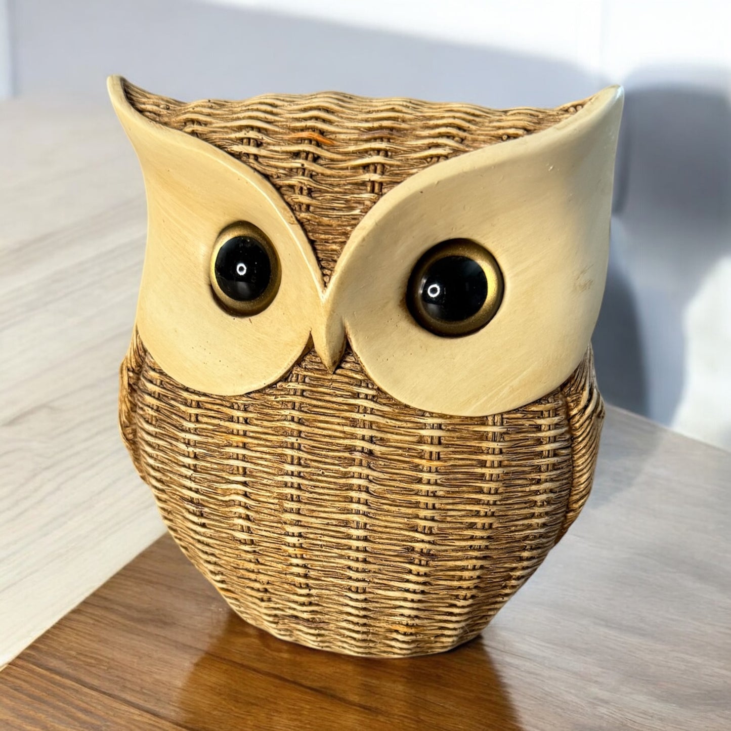 Cute Small Rattan Owl